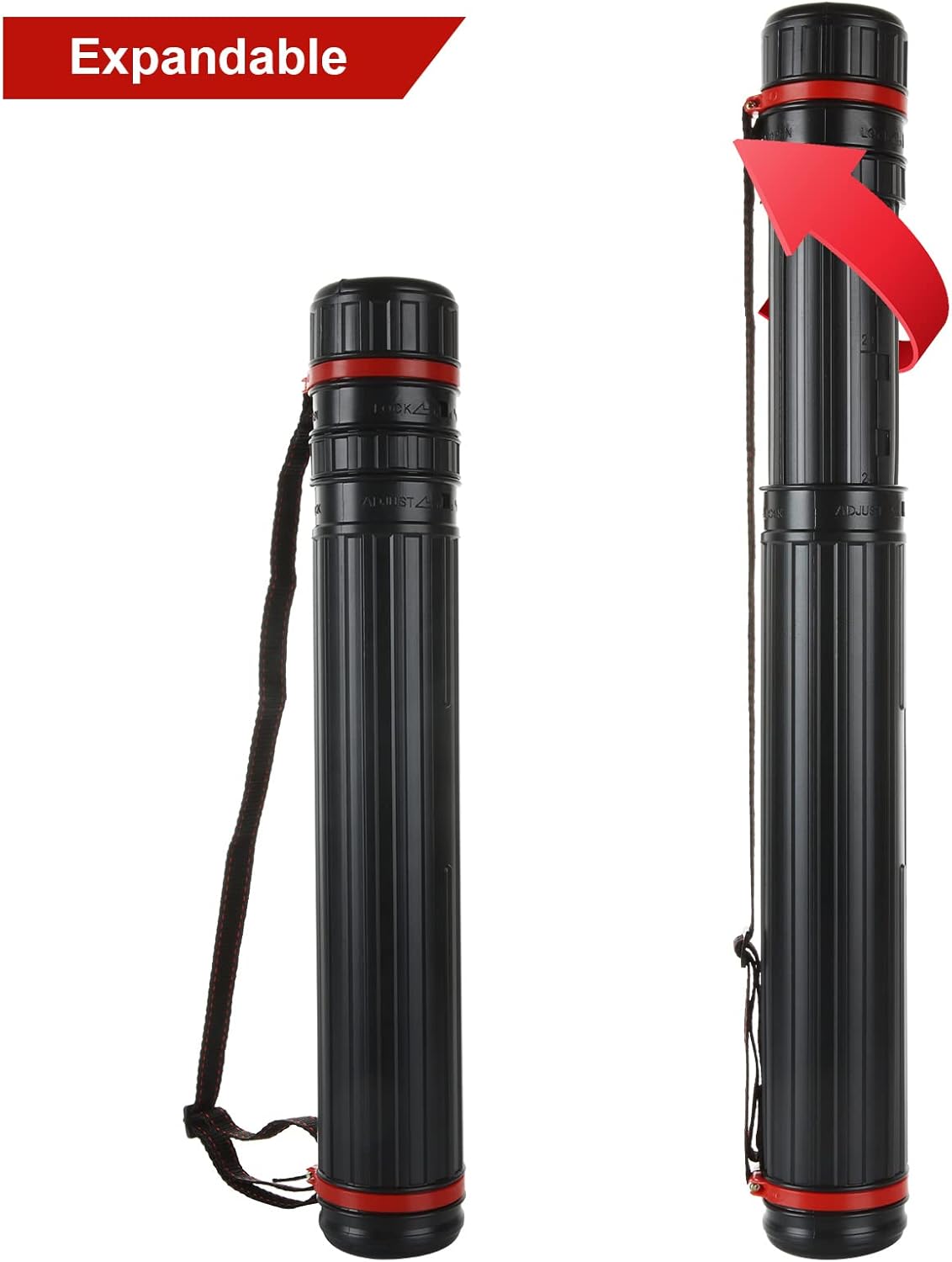 Poster Tube with Adjustable Strap, 17.5 to 28 Inch X6061