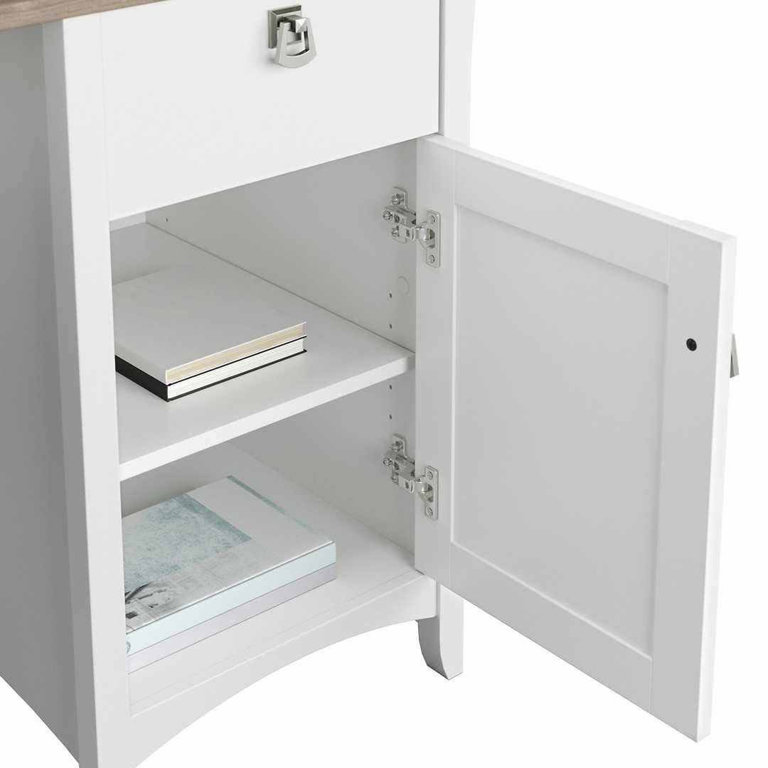 60W L Shaped Desk with Hutch I2396