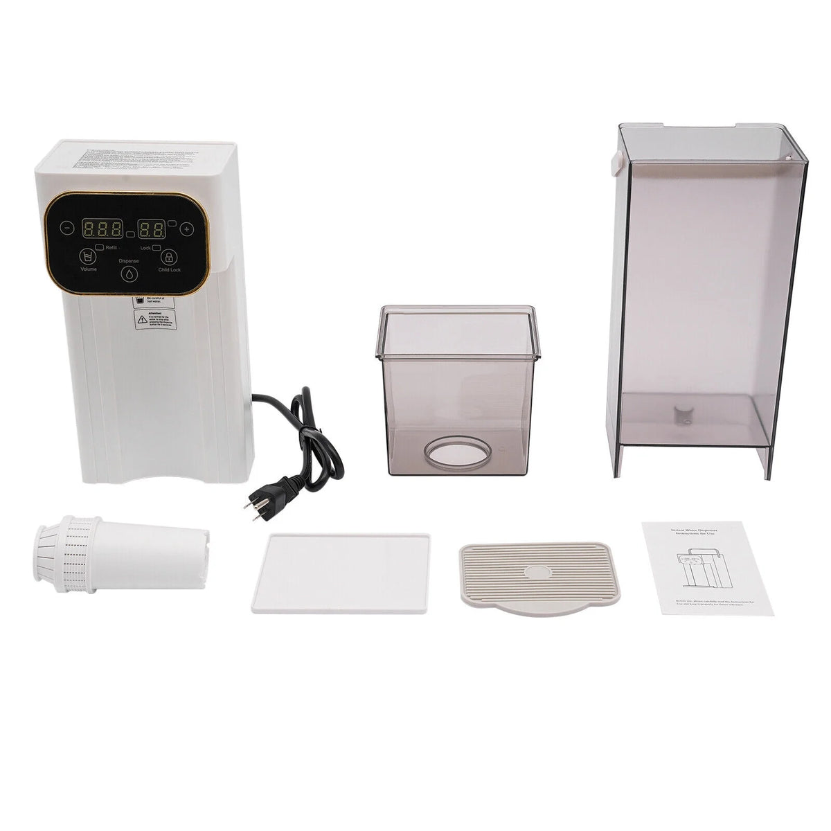 1500W Electric Kettle Hot Water Dispenser with Filter LCD Panel Y49956