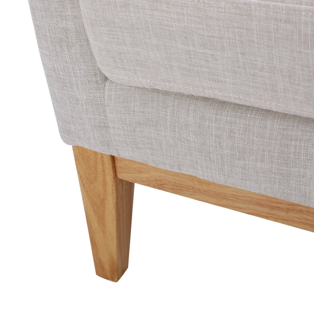 Beige Fabric Accent Chair Z45874
