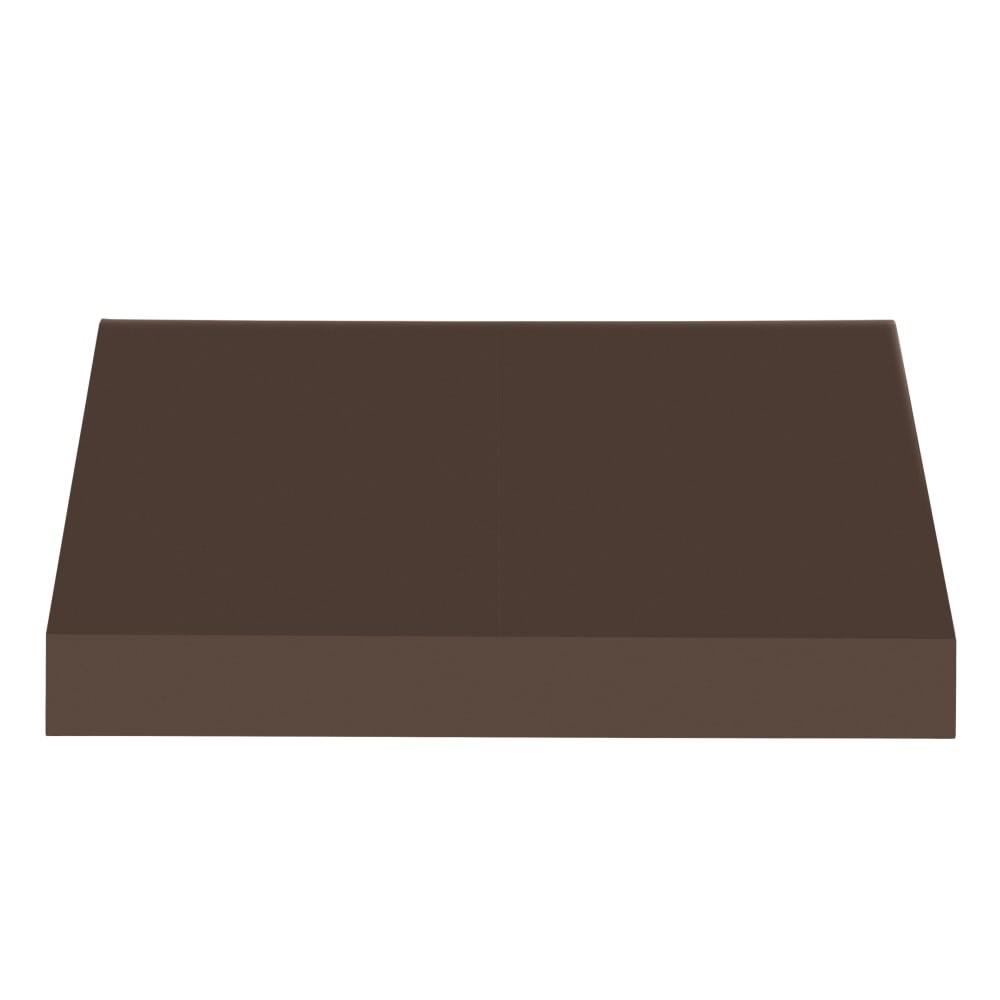 8.375 ft Fixed Awning Acrylic Fabric, Brown U94114