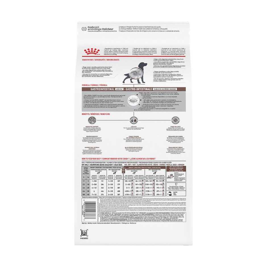 Veterinary Diet Gastrointestinal Low Fat Dry Dog Food M72325