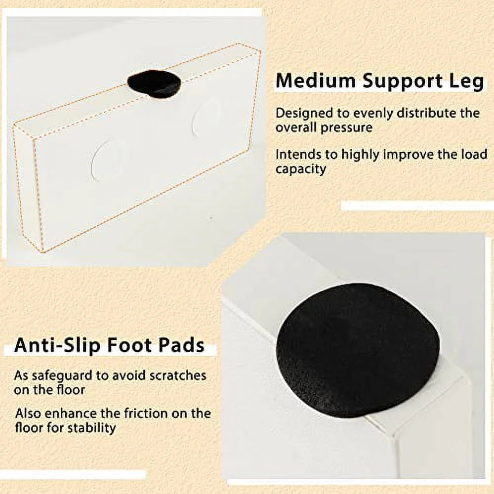 White Coffee Table with Storage O302351