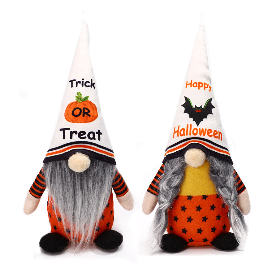 Set of 2 Halloween Gnome Plush Doll M22850