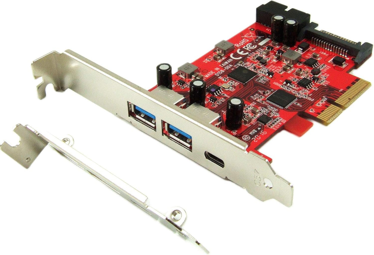 USB 3.1 5-Port PCIe 3.0 Card with USB-C and USB-A X700