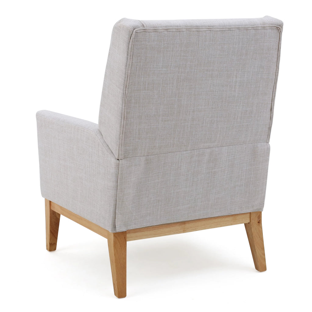 Beige Fabric Accent Chair Z45874