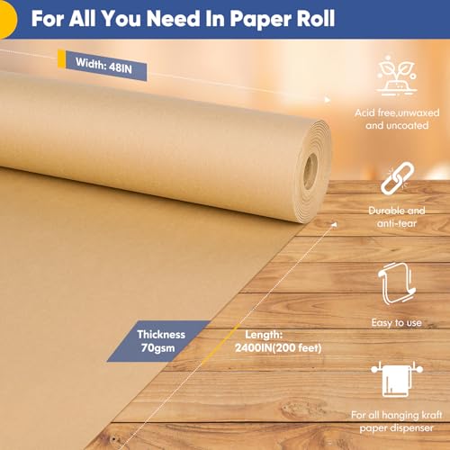 Black Wrapping Paper, 17.5" x 963", 80GSM G784209