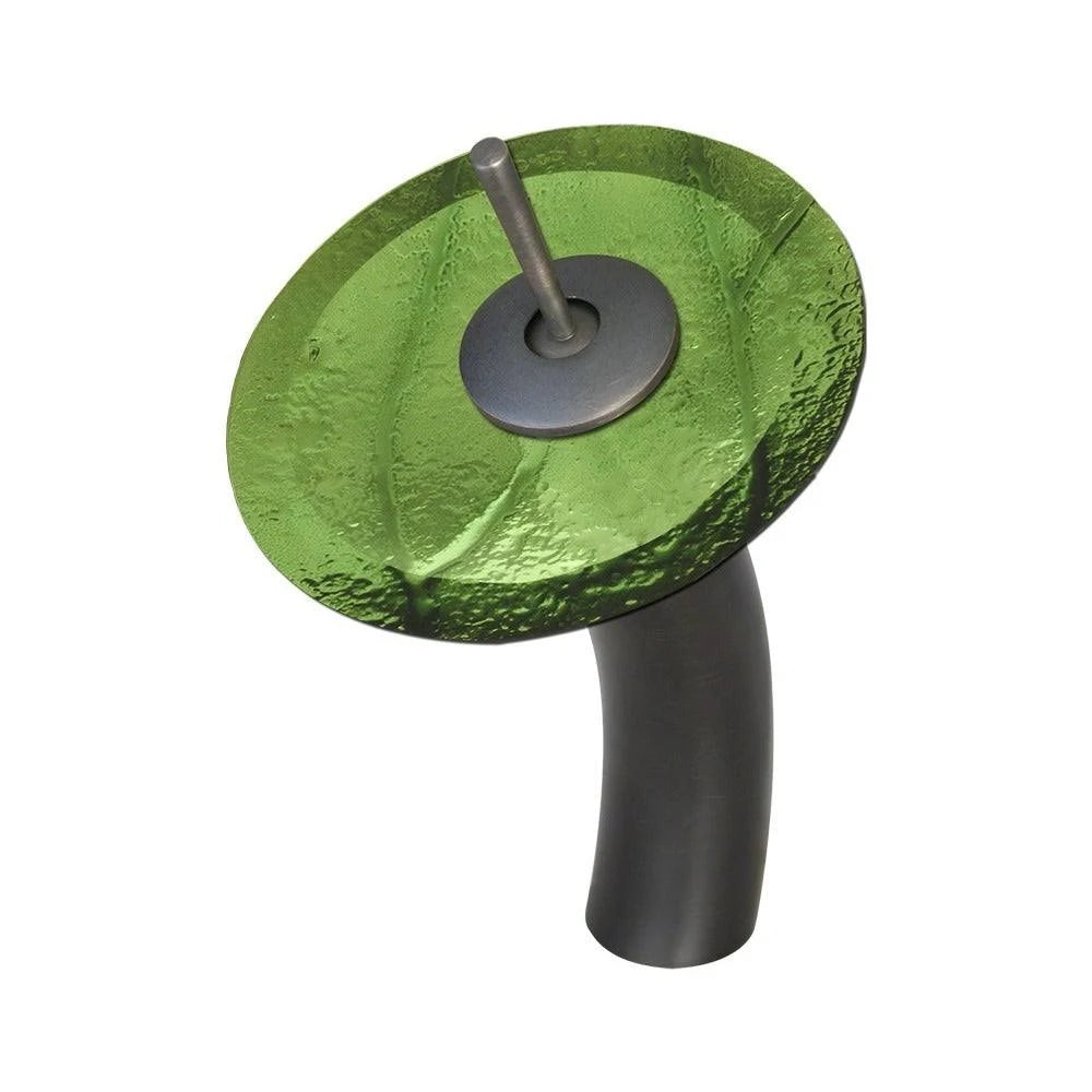 Oil Rubbed Bronze Bathroom Ensemble with Vessel Sink, Waterfall Faucet, Pop-Up Drain Z86204