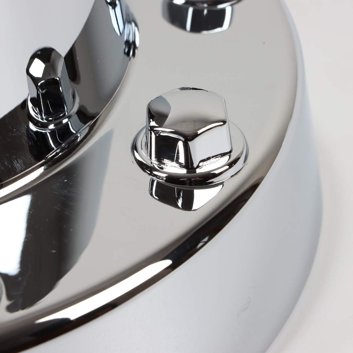 Chrome Wheel Hub Center Caps Set Dually 2 Front and 2 Rear V1909