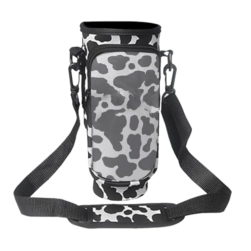 Neoprene Water Bottle Carrier Sling Bag with Strap and Phone Pocket Q244