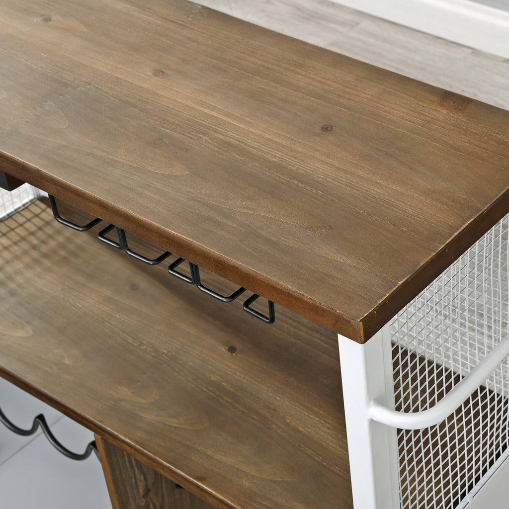 Farmhouse Kitchen Cart - White M4422