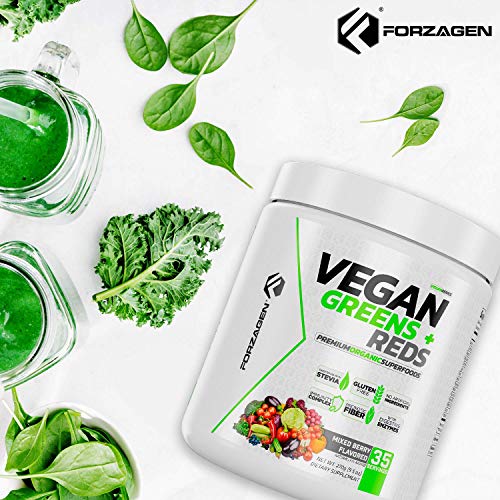 Vegan Greens & Reds Superfood Powder, 35 Servings K461