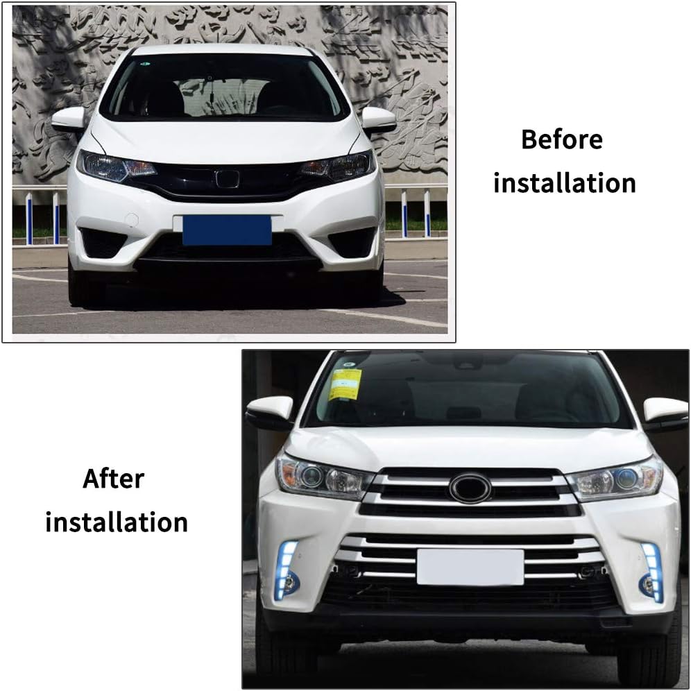 Super Bright LED Daytime Running Light Three-Color DRL 1 Pair M5007
