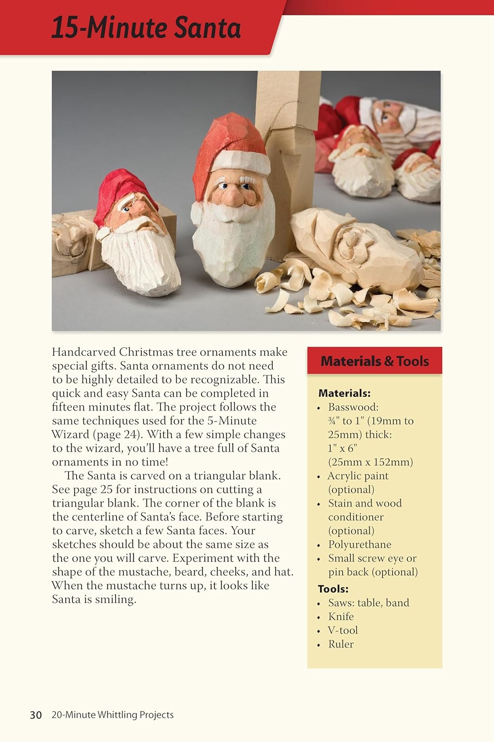 Whittling Projects: Step-by-Step Instructions & Photos to Carve Wood Figures F308995