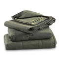 10 x 18 Heavy Duty Green Drab Canvas Tarp N782