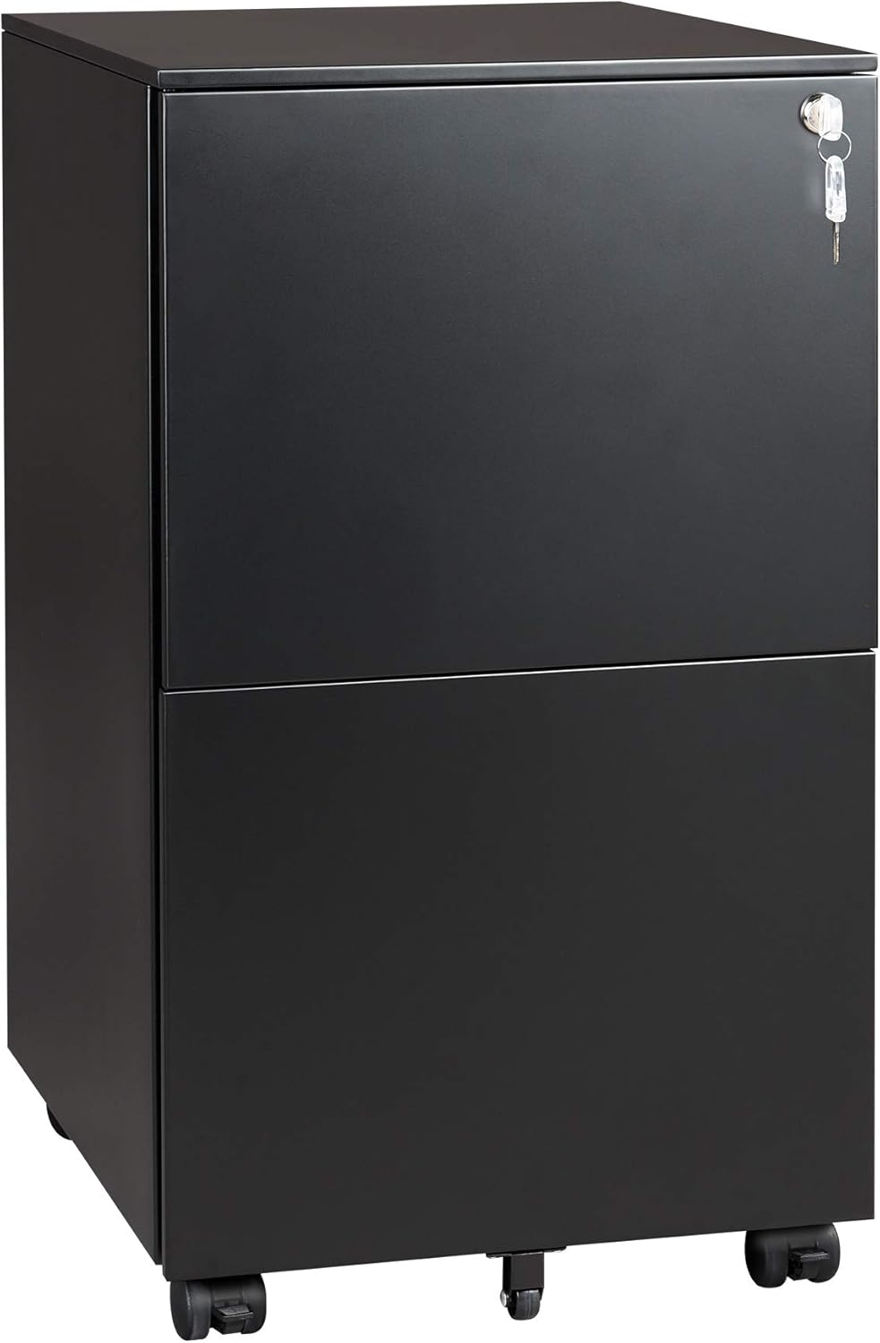 White Vertical File Cabinet with Lock Q252
