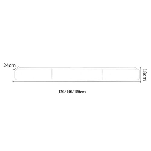 Black Wall-Mounted TV Cabinet 180 * 18 * 24cm L444