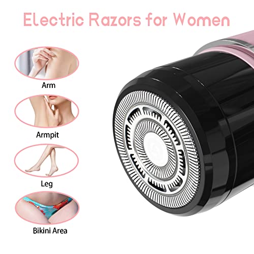 Rechargeable Waterproof Electric Razor for Women (Pink) Q67400