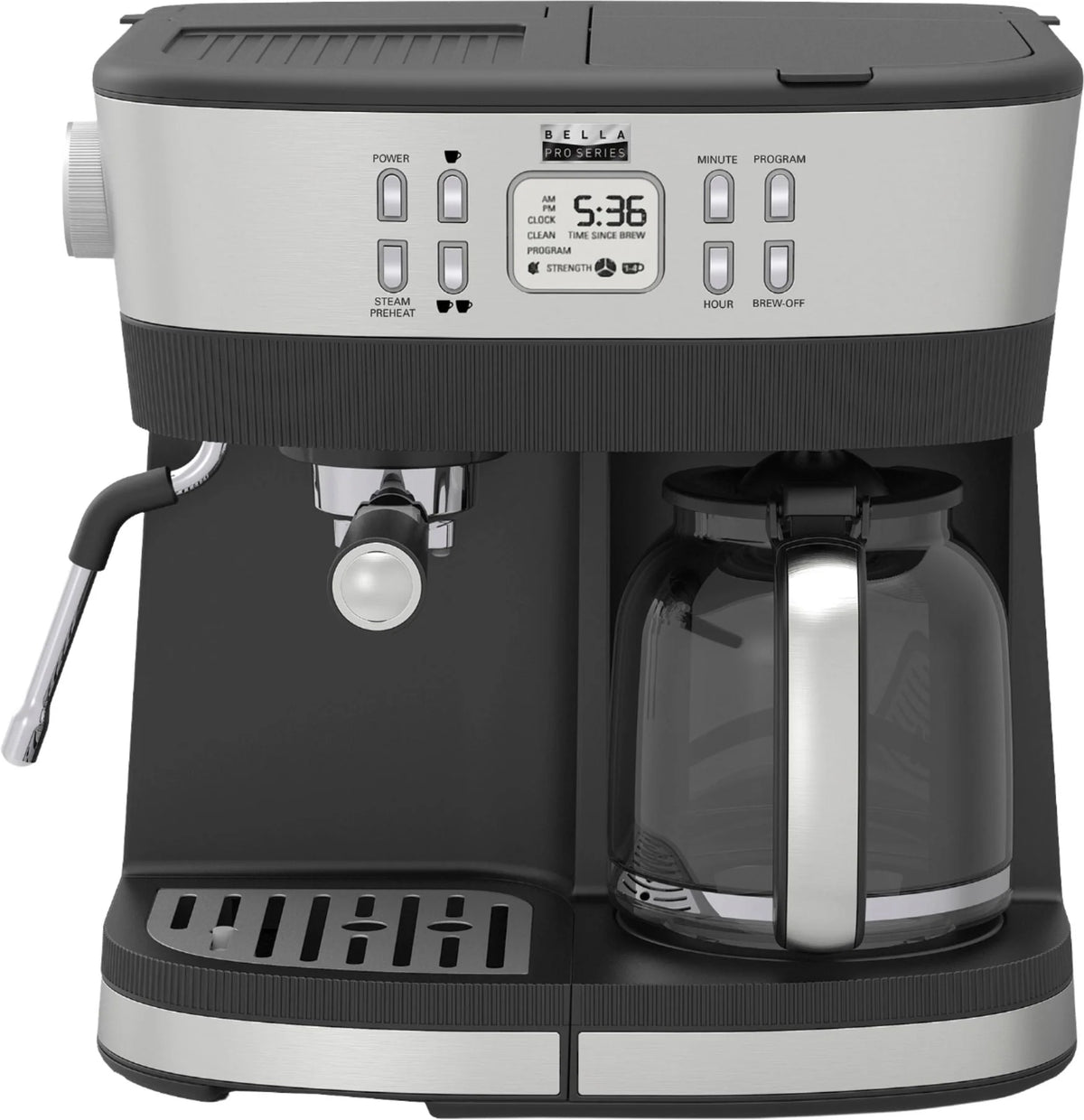 Combo Espresso and Drip Coffee Maker - Stainless Steel V3669