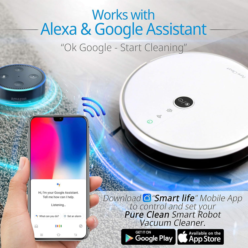 Automatic Robotic Vacuum Cleaner with WiFi App and Gyroscope Mapping C376