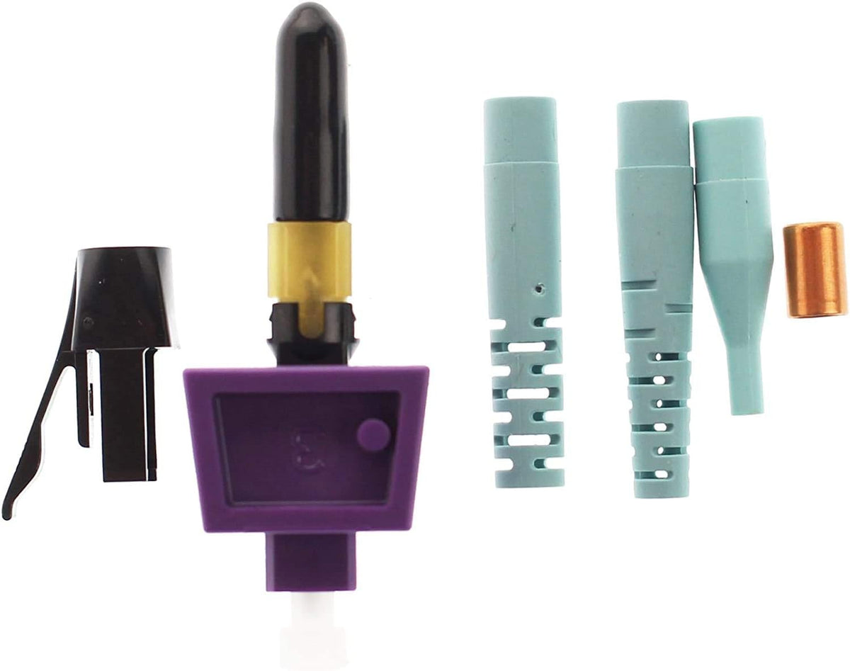LC Multimode Fiber Optic Connector, Pack of 6 Z9425