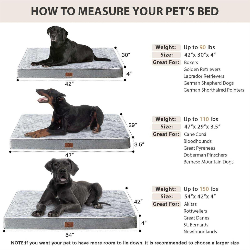 Orthopedic Waterproof Dog Bed with Removable Washable Cover O418807