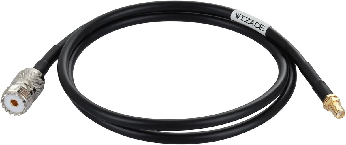 36 ft SMA Female to SO239 Extension Cable, Pure Copper Low-Loss Coaxial Cables 50 Ohm V98744