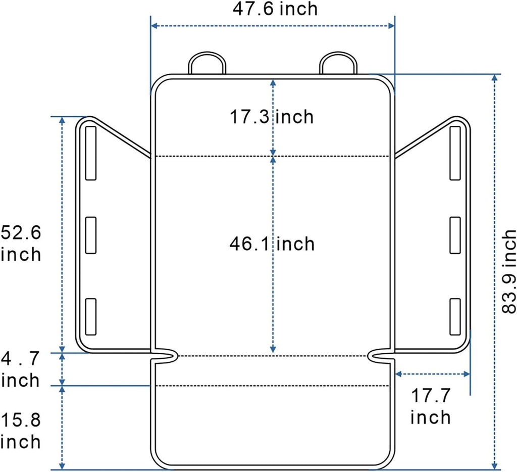 Water Resistant Nonslip SUV Cargo Liner with Side Flap L5249