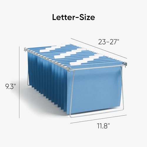 Legal Size Gray Adjustable Hanging File Folder Frame, 2 per Pack T76257
