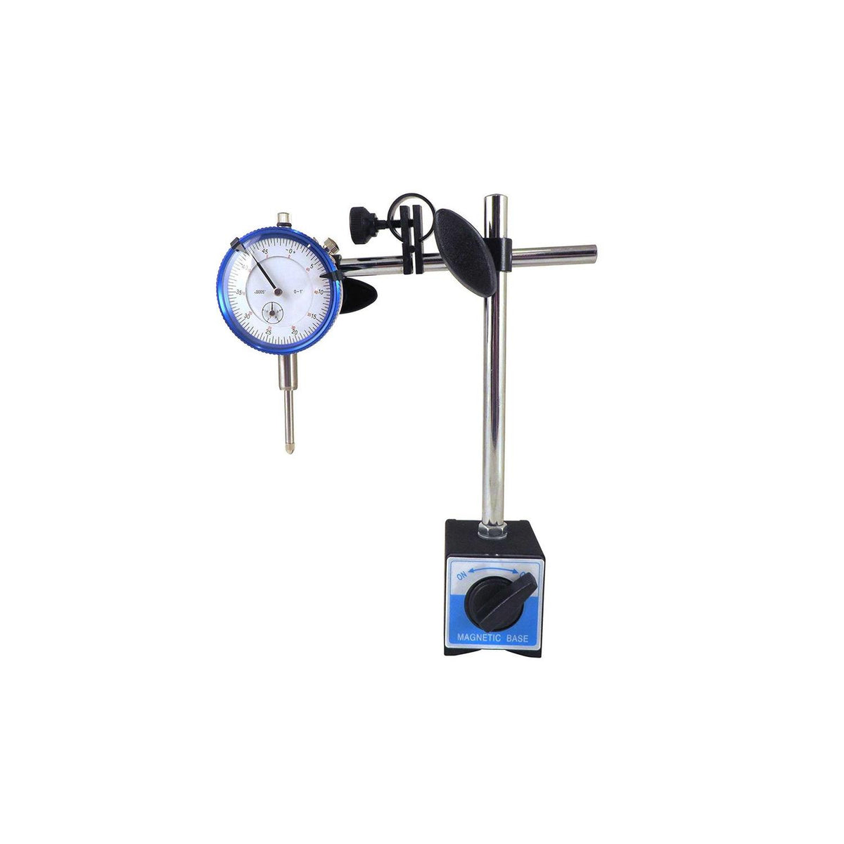 Magnetic Base with Fine Adjustment and SAE Dial Test Indicator with 0.0005 H6443