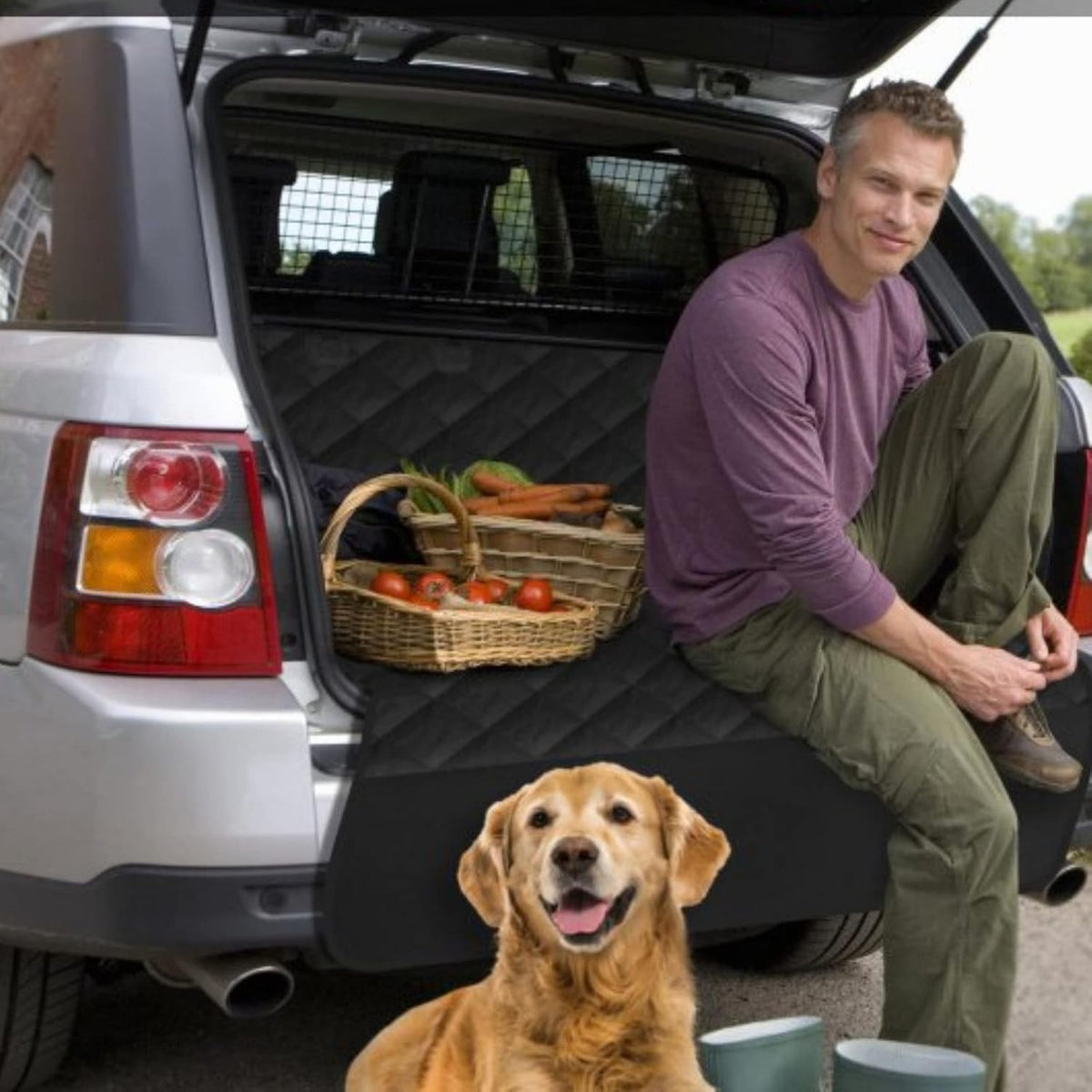 Water Resistant Nonslip SUV Cargo Liner with Side Flap L5249