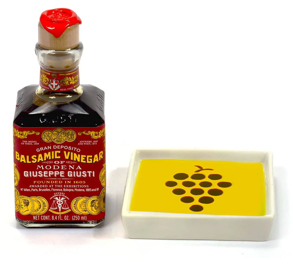 8.45 fl.oz. Balsamic Vinegar and Bread Dipping Plates Gift Set Q81888