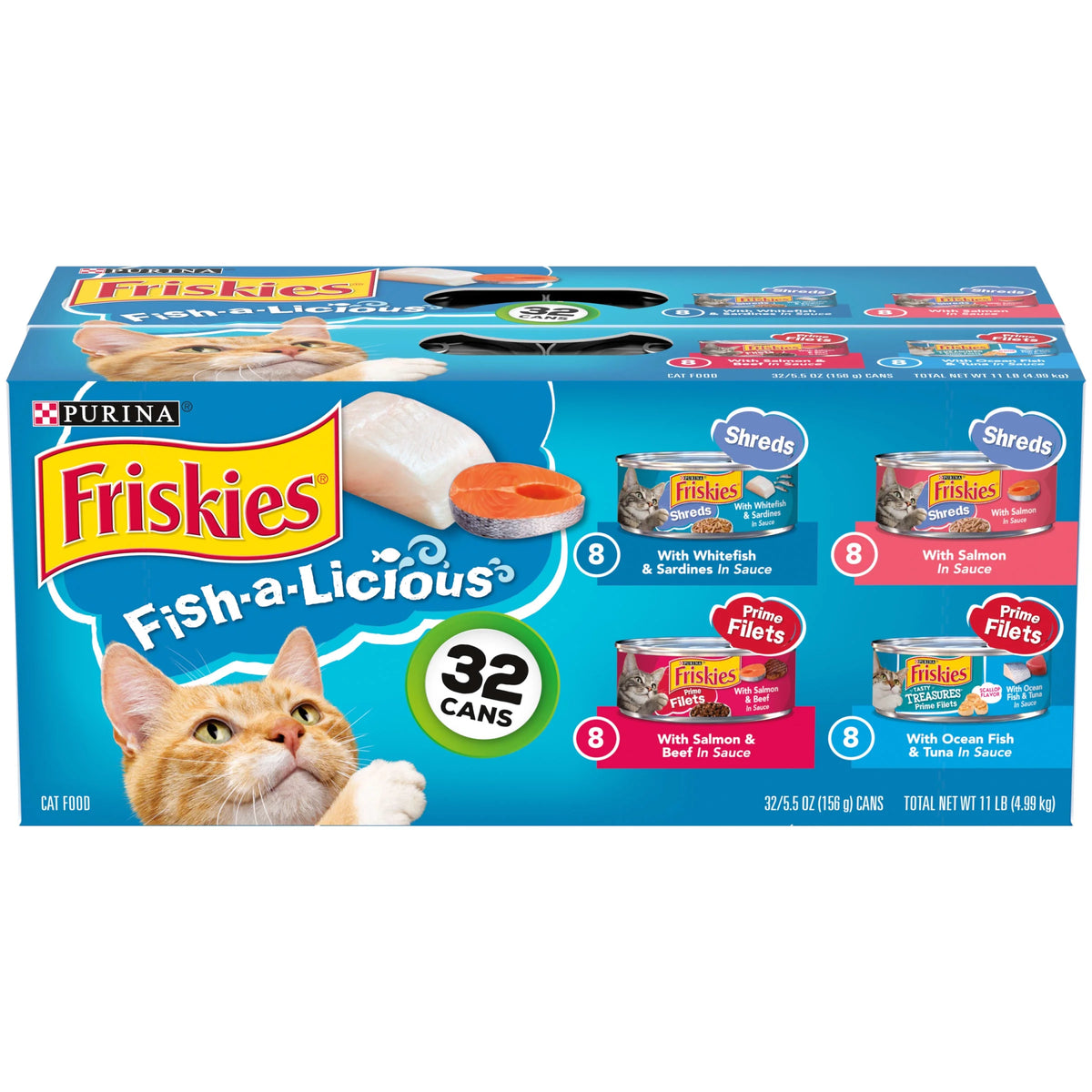 5.5 oz Wet Cat Food Variety Pack (32 Pack) Z1701
