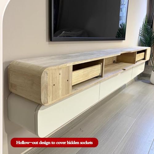 Black Wall-Mounted TV Cabinet 180 * 18 * 24cm L444