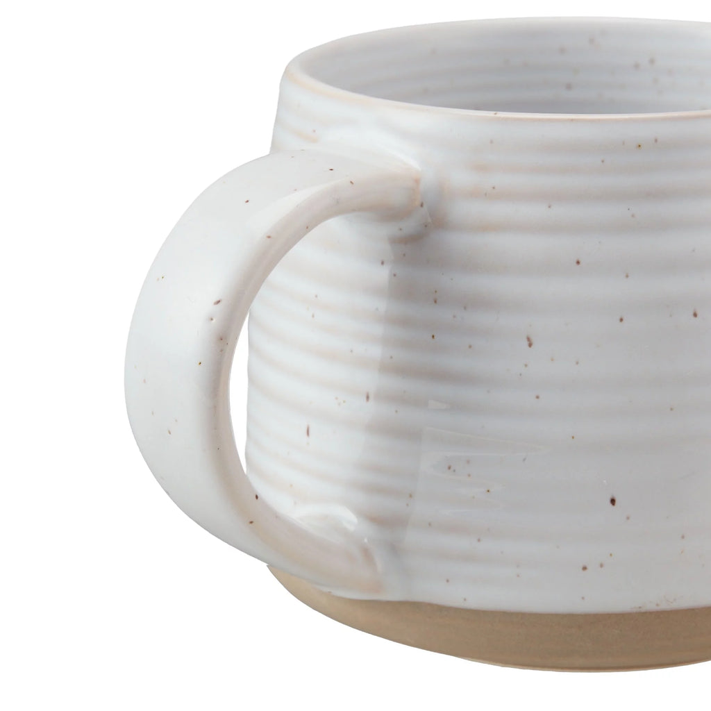 White Round Stoneware 16-Piece Dinnerware Set L36237
