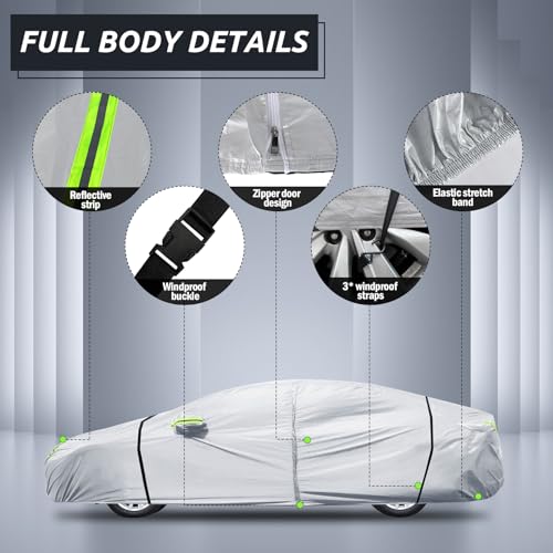 Waterproof Car Cab Cover with Driver Door Zipper E80181