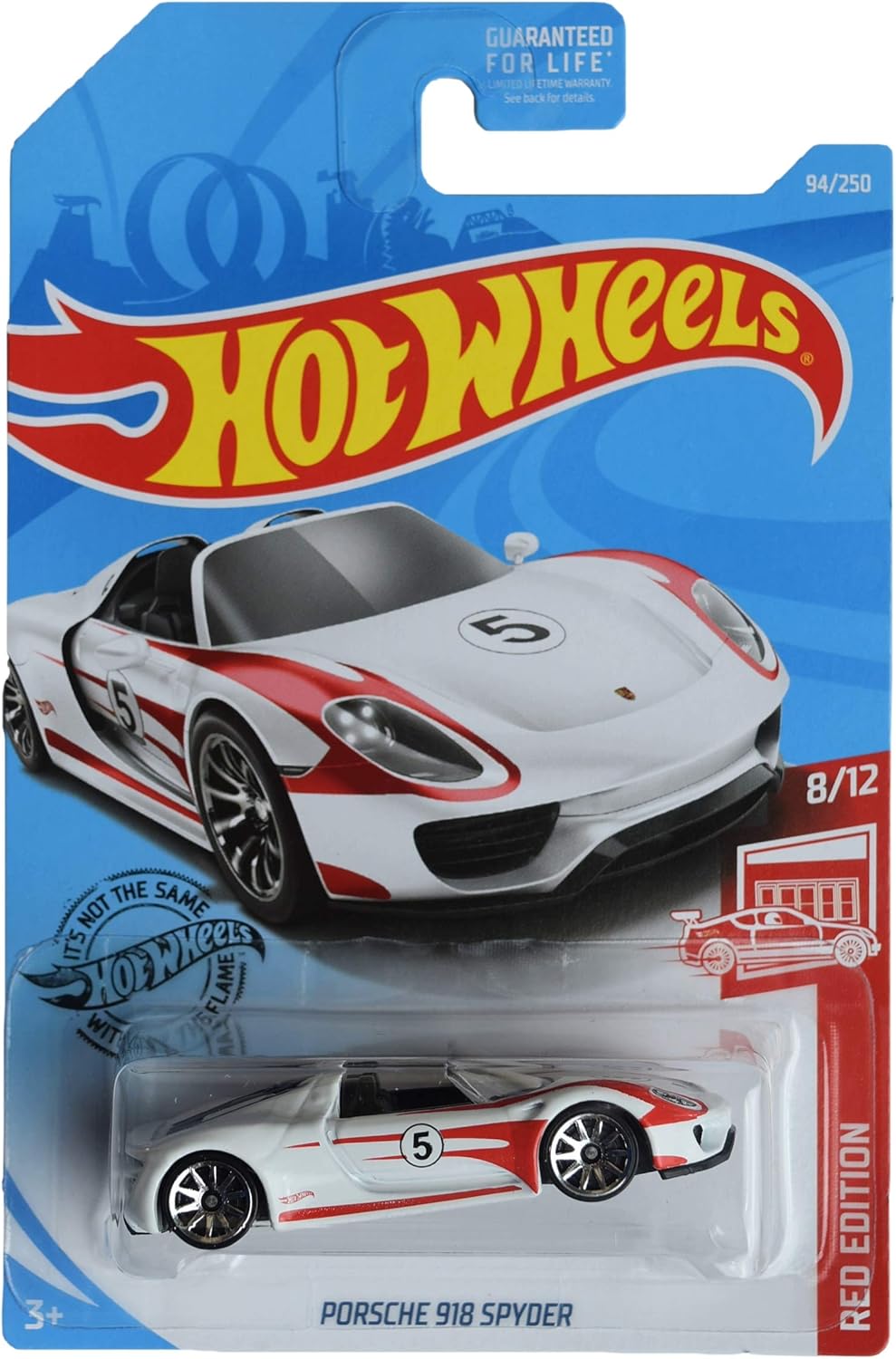 White/red Hot Wheels Porsche 918 Spyder D7788
