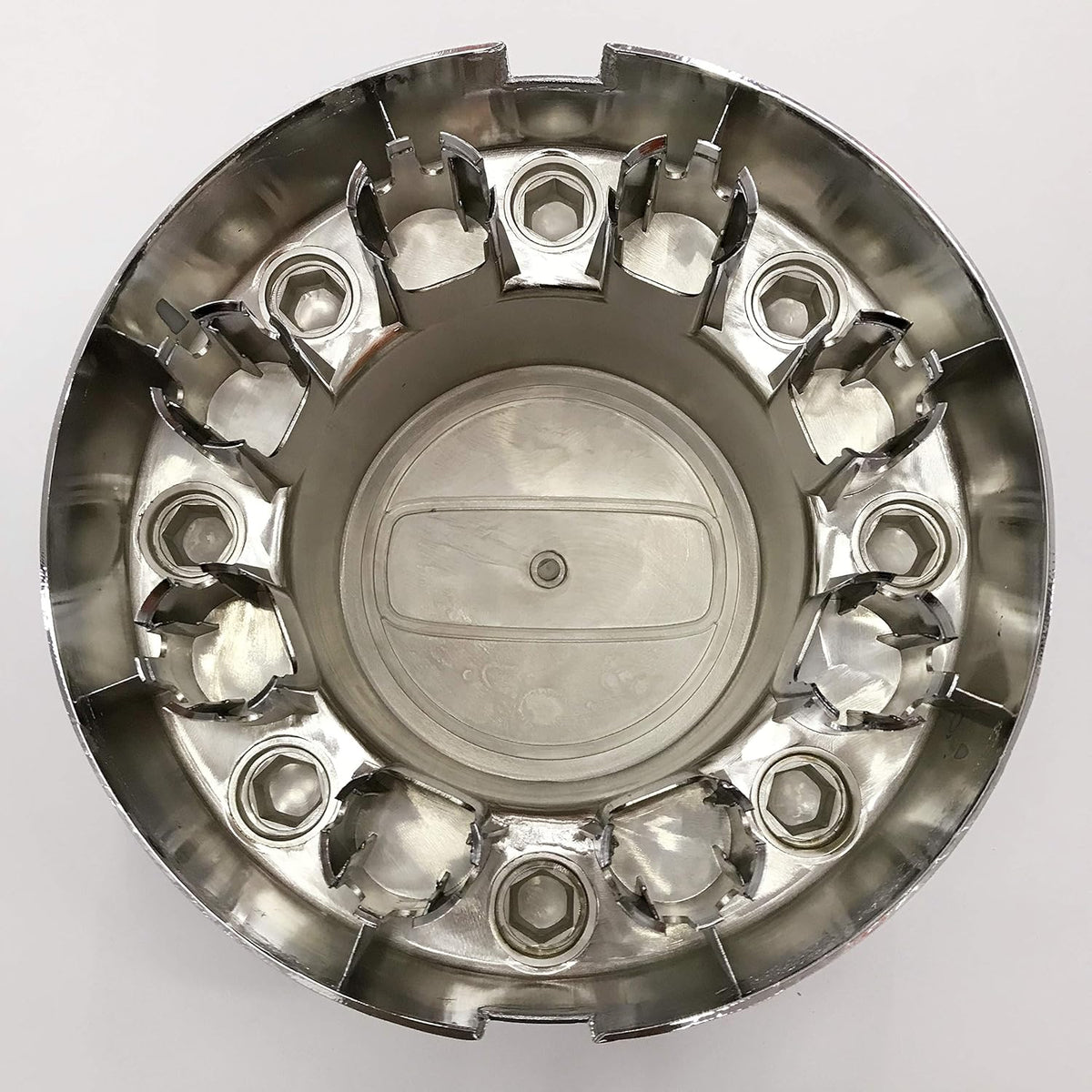 Chrome Wheel Hub Center Caps Set Dually 2 Front and 2 Rear V1909