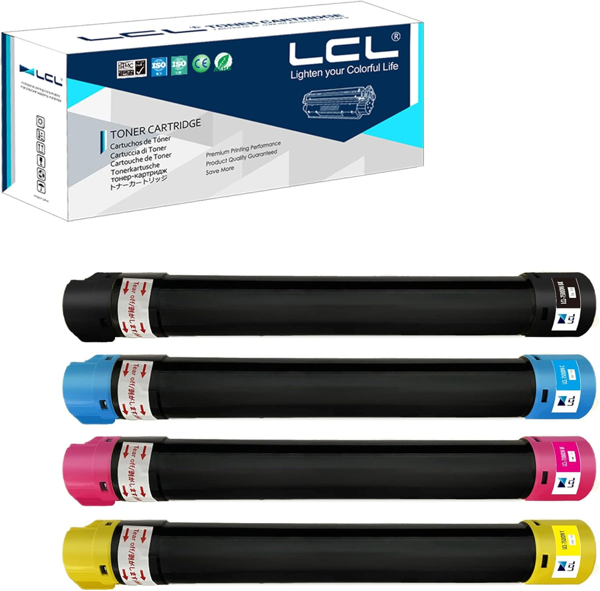 Compatible Toner Cartridge Replacement 4-Pack KCMY Y275730