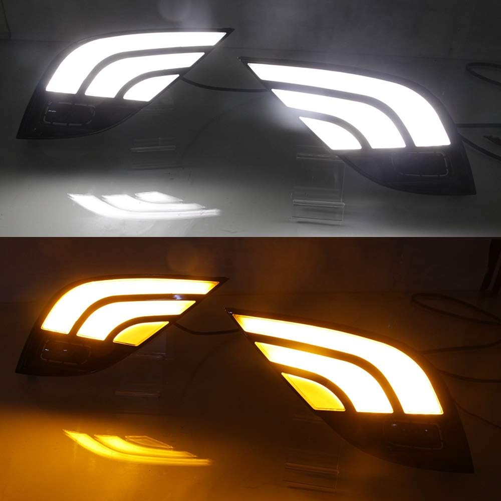 Super Bright LED Daytime Running Light Three-Color DRL 1 Pair M5007