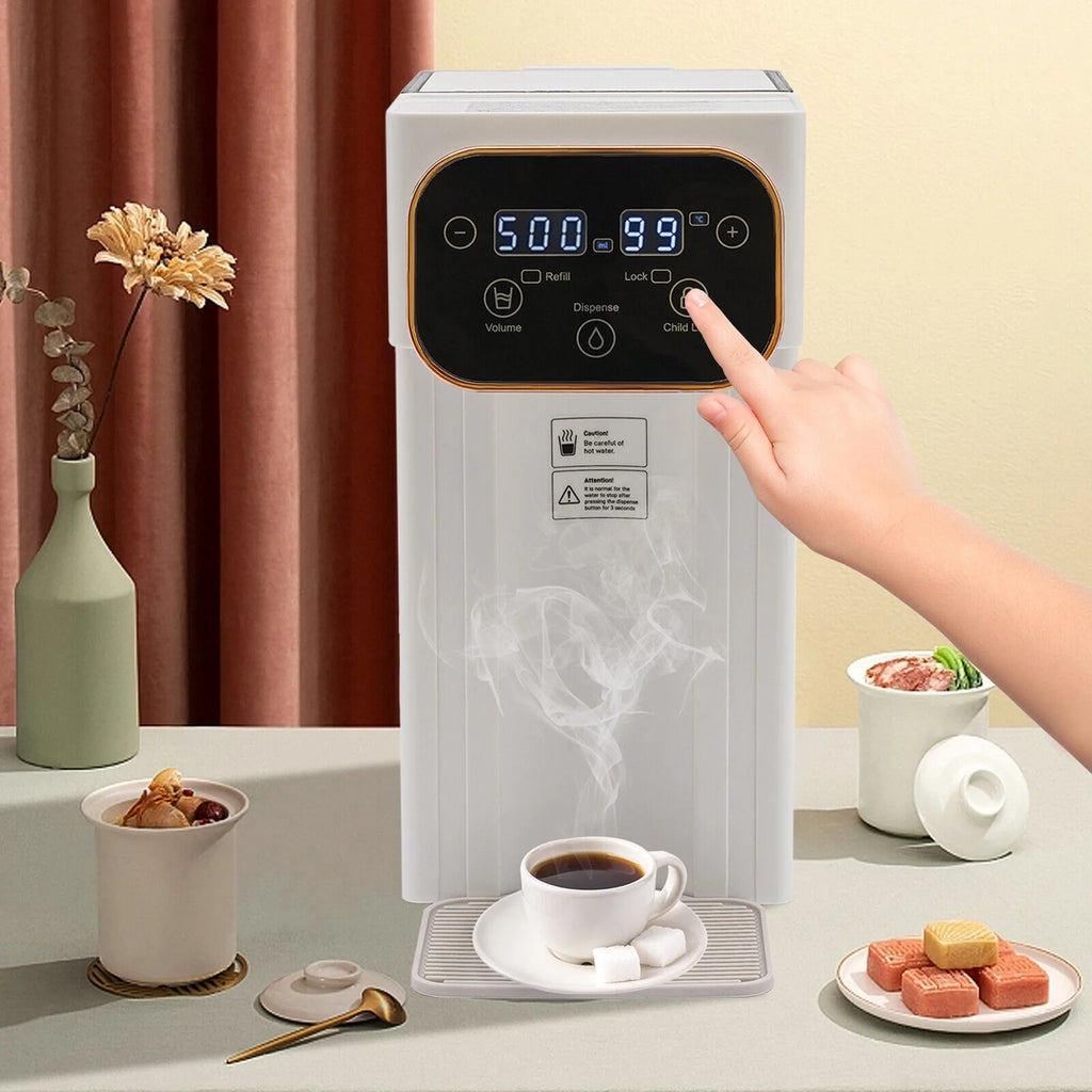 1500W Electric Kettle Hot Water Dispenser with Filter LCD Panel Y49956