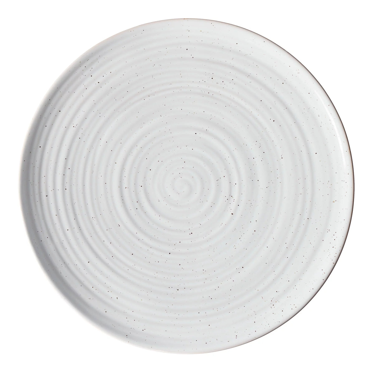 White Round Stoneware 16-Piece Dinnerware Set L36237