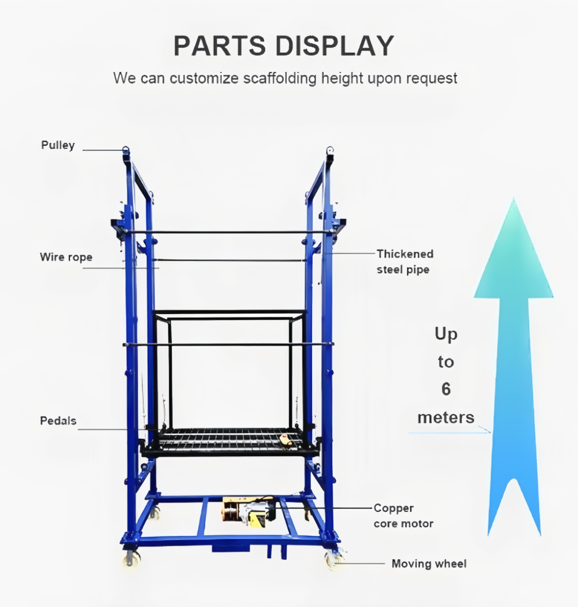 Foldable Electric Lift Scaffolding V975928