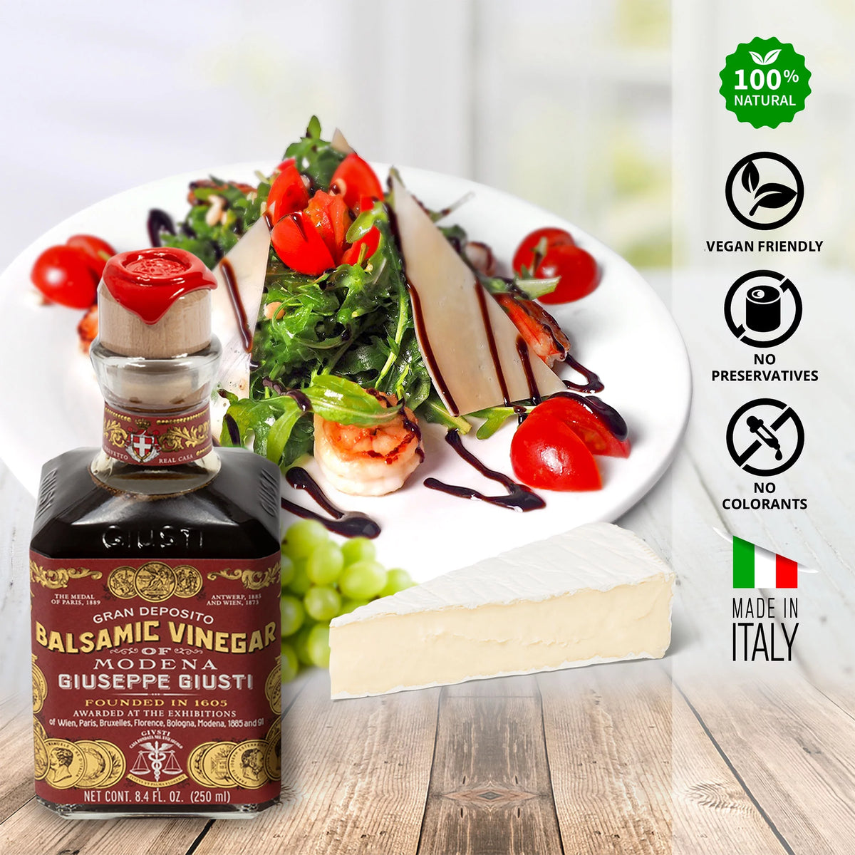 8.45 fl.oz. Balsamic Vinegar and Bread Dipping Plates Gift Set Q81888
