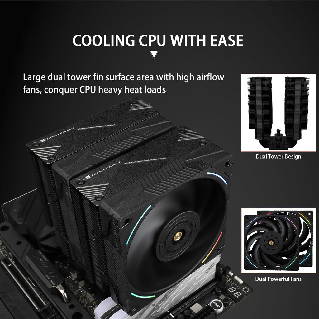 CPU Cooler with Dual PWM Fan and 7 Heat Pipes C1064