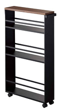 Black Rolling Slim Storage Cart with Handle X682