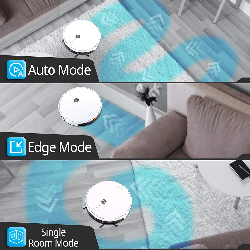 Automatic Robotic Vacuum Cleaner with WiFi App and Gyroscope Mapping C376