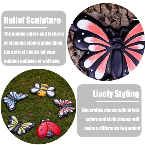 Set of 3 Resin Stepping Stones Q853501