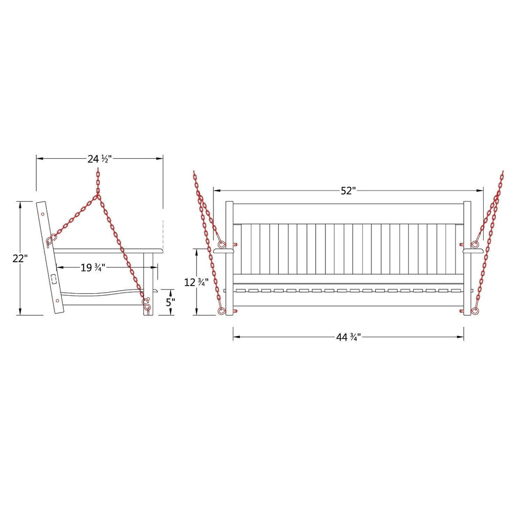 Black Porch Swing Y700972