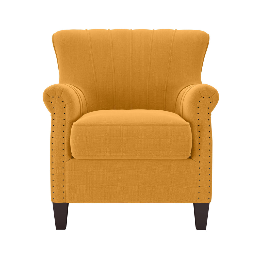 Soft Red Linen Armchair S560833